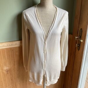 GUCCI cream lightweight cardigan sweater